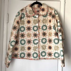 Universal Thread Quilted Chore Jacket with a Peter Pan collar